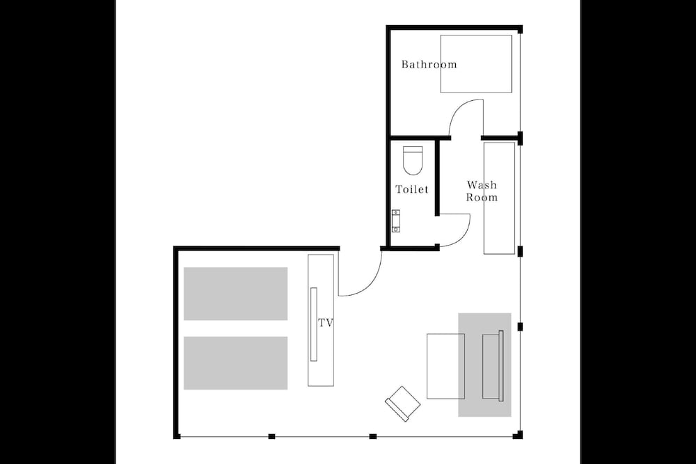 エクスクルーシブ スイート ベッド (複数台) 禁煙 専用バスルーム フロアマップ0 | eph TAKAYAMA（エフ高山）