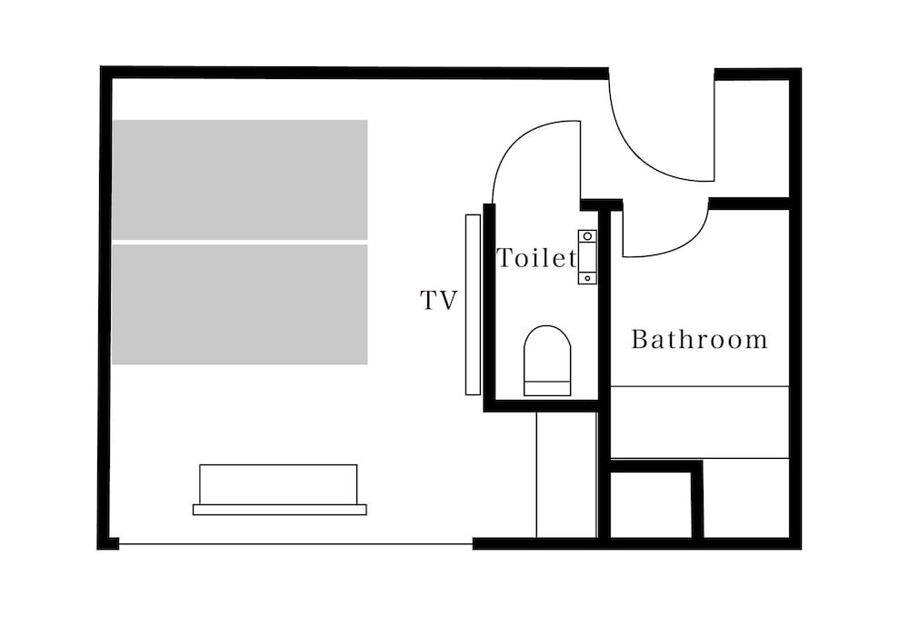 ハリウッドツインルーム 1ハリウッドツイン 禁煙 フロアマップ0 | eph TAKAYAMA（エフ高山）