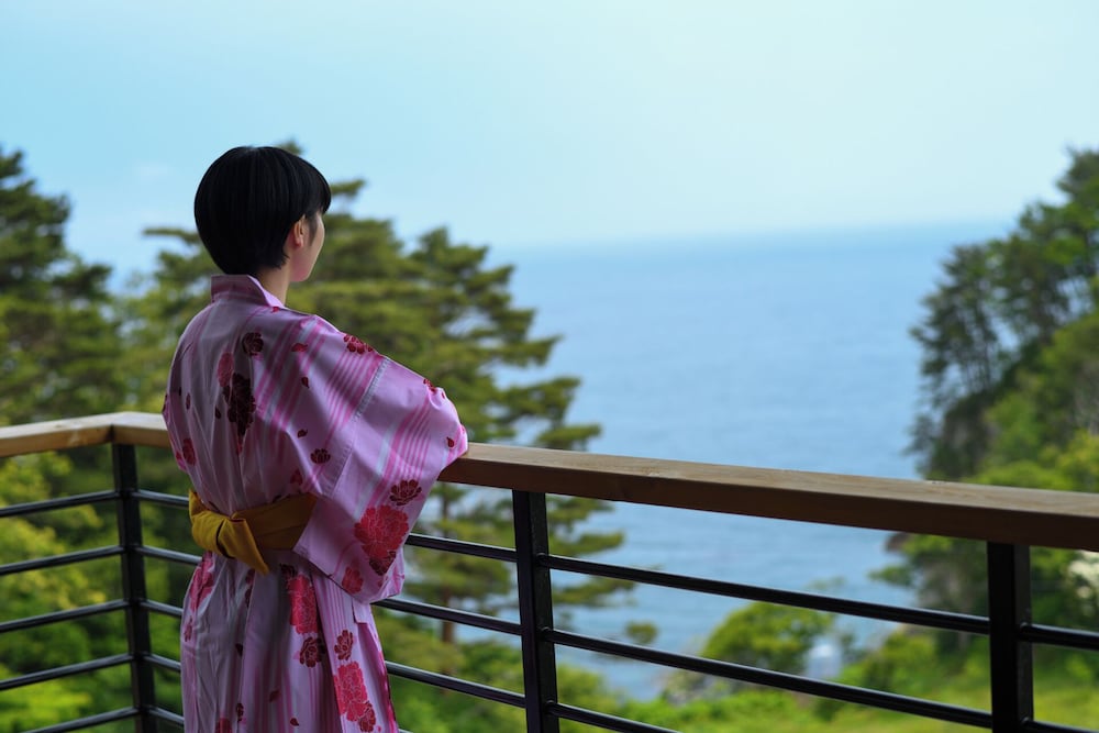 天望棟 絶景の次郎 2階 (20畳) 露天風呂付モダン和洋室 バルコニー0 | 渚亭たろう庵