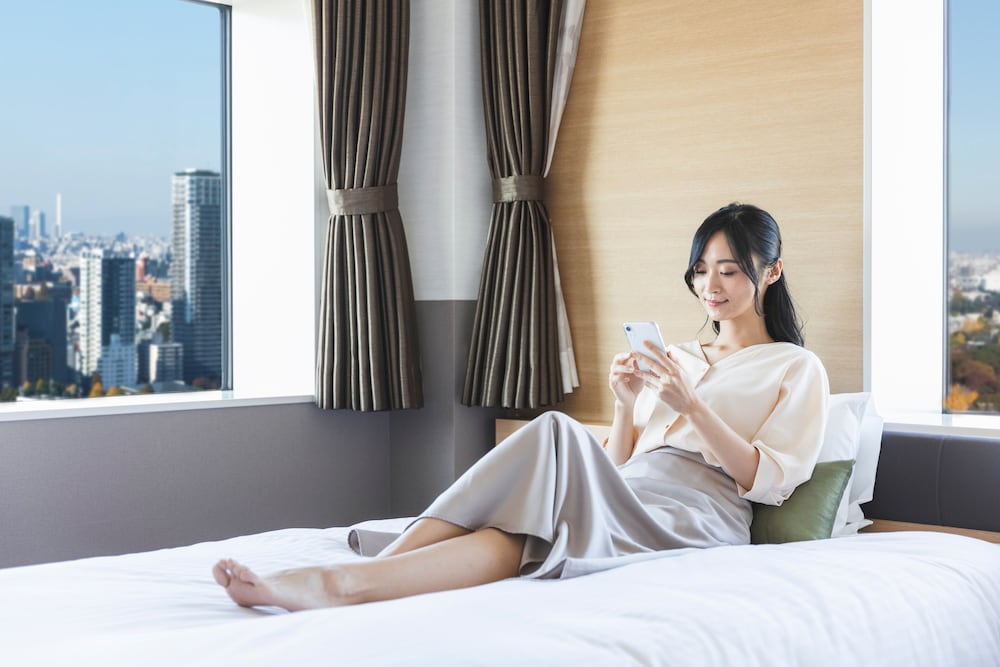 東京シティビュー ツイン 喫煙可 (清掃は３日に１回) | ホテルクラウンヒルズ上野プレミア