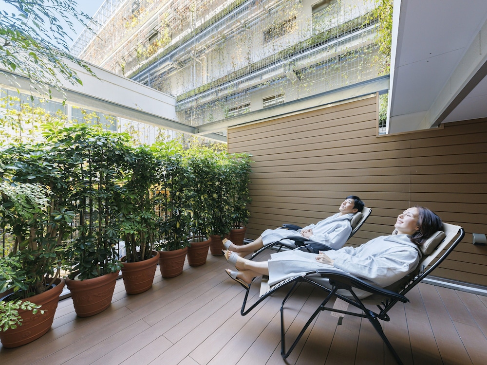 [テラスサウナルーム] ガーデンビューテラスツイン 禁煙（ラウンジ利用対象） 部屋からの景観0 | GOOD NATURE HOTEL KYOTO
