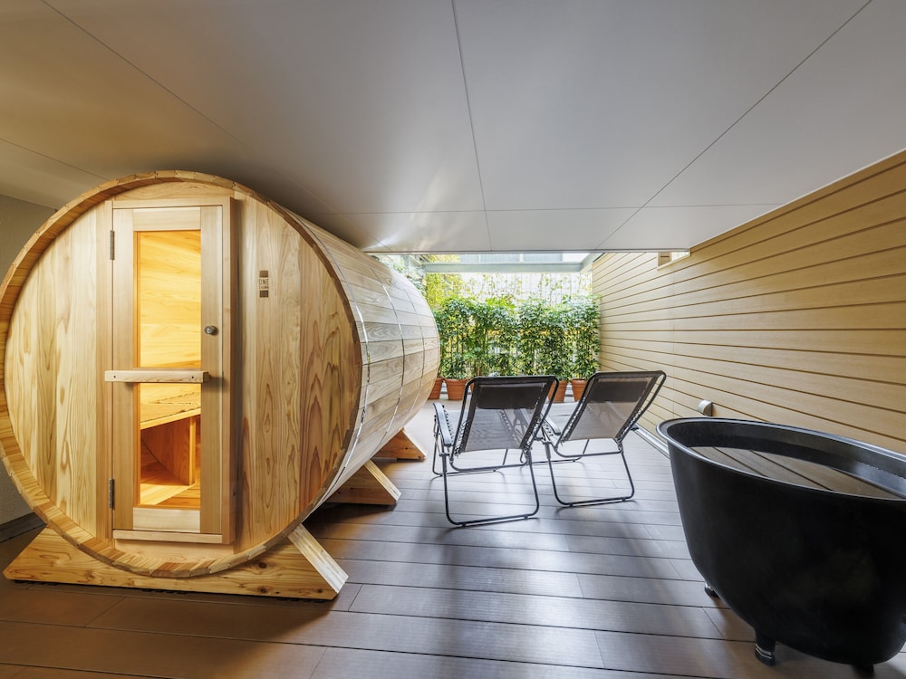 [テラスサウナルーム] ガーデンビューテラスツイン 禁煙（ラウンジ利用対象） | GOOD NATURE HOTEL KYOTO