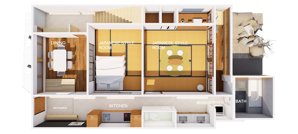 Modern Machiya - MIBU フロアマップ0 | Modern Machiya MIBU