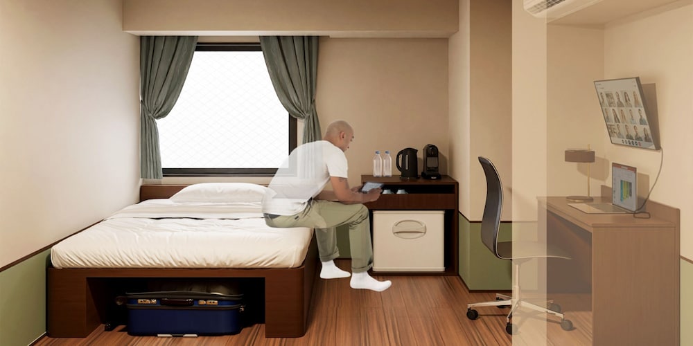 スタンダード ダブルルーム 布団 喫煙可 客室1 | ホテルメルディア大阪肥後橋