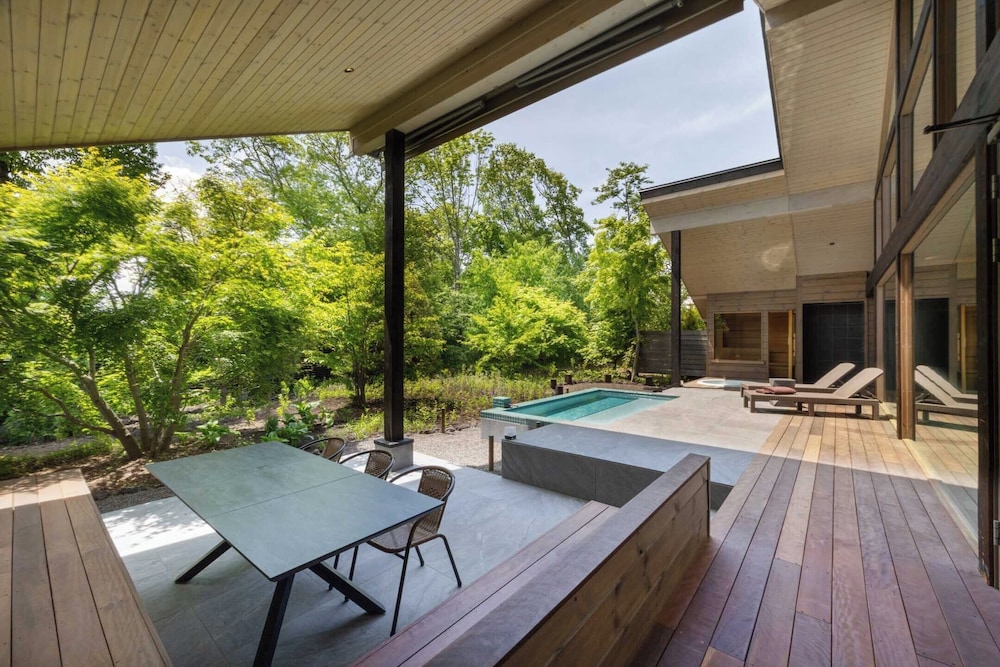 Villa A - SPA棟 - (モダンスタイル) 一棟貸切りプライベートプール, サウナ, 露天風呂付き 禁煙 テラス / パティオ16 | ヴィラメッサ軽井沢