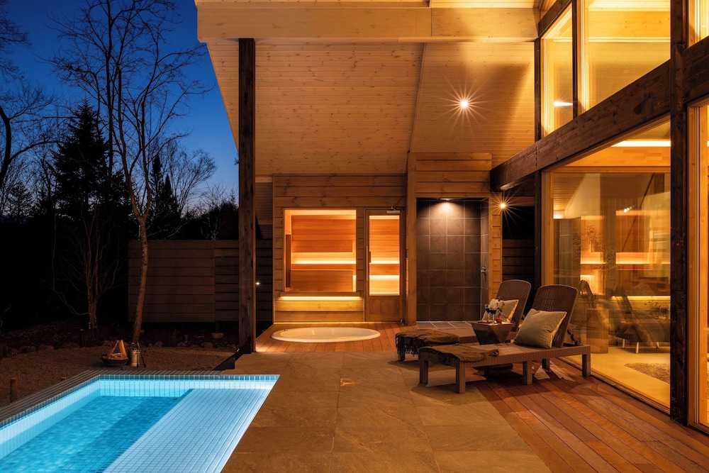 Villa A - SPA棟 - (モダンスタイル) 一棟貸切りプライベートプール, サウナ, 露天風呂付き 禁煙 テラス / パティオ13 | ヴィラメッサ軽井沢