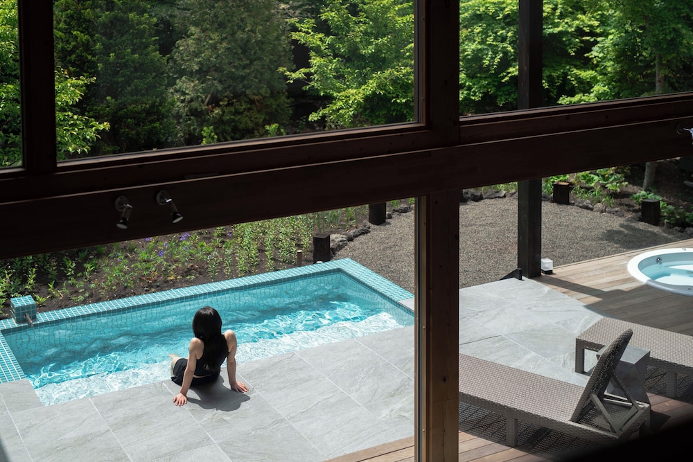 Villa A - SPA棟 - (モダンスタイル) 一棟貸切りプライベートプール, サウナ, 露天風呂付き 禁煙 テラス / パティオ20 | ヴィラメッサ軽井沢