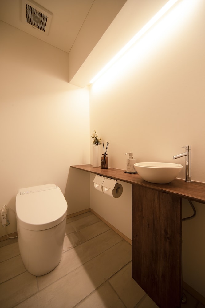 Villa B (北欧カジュアルスタイル) 一棟貸切りプライベート庭付き 禁煙 バスルームの設備1 | ヴィラメッサ軽井沢