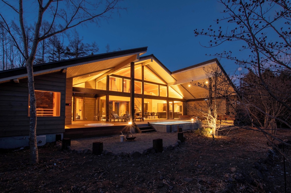 Villa A - SPA棟 - (モダンスタイル) 一棟貸切りプライベートプール, サウナ, 露天風呂付き 禁煙 テラス / パティオ12 | ヴィラメッサ軽井沢