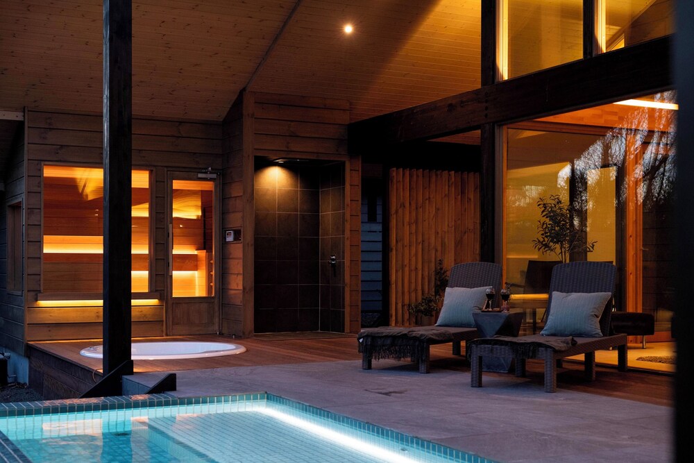 Villa A - SPA棟 - (モダンスタイル) 一棟貸切りプライベートプール, サウナ, 露天風呂付き 禁煙 テラス / パティオ6 | ヴィラメッサ軽井沢