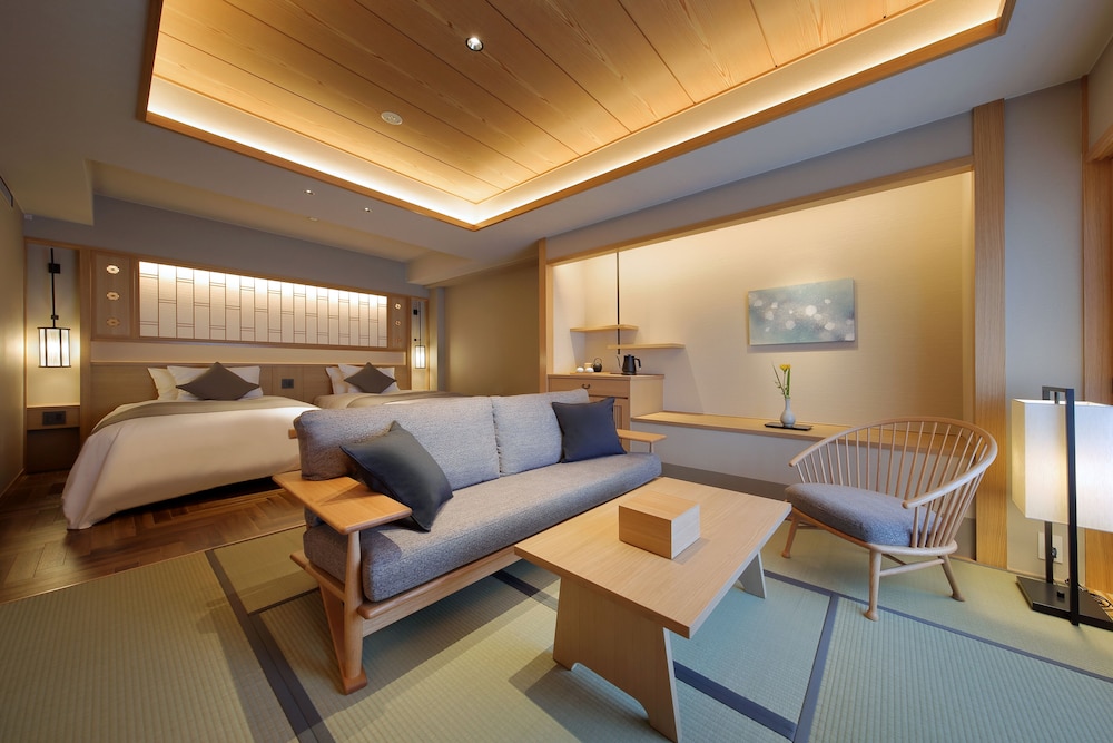 半露天風呂付和洋室 客室2 | 日本の宿 古窯