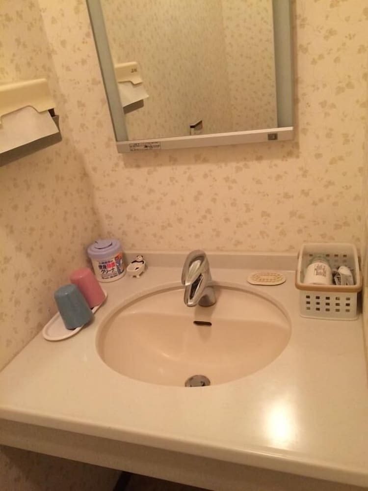 [ロフトの天窓から星が見えるお部屋] 4人部屋 ロフト付き 共用バス 202 バスルームのシンク0 | 四季の宿すばる