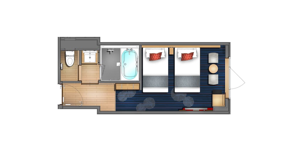 スタンダード ツインルーム 客室1 | リーガグラン京都