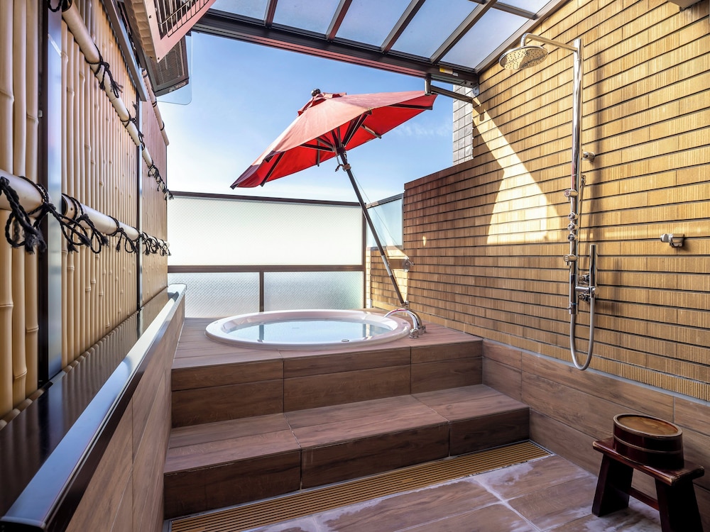 デラックスツインルーム A 露天風呂付 バスルーム0 | リヴェルト京都鴨川