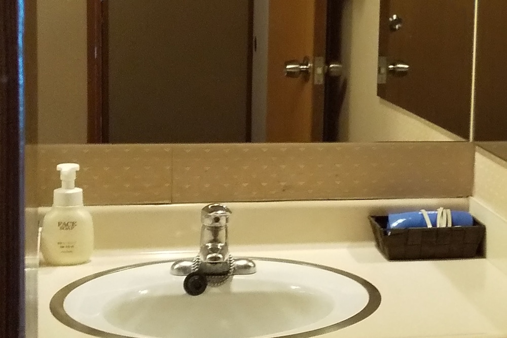 佳松亭 8畳 禁煙 バスルームのシンク0 | ホテル 西の雅 常盤