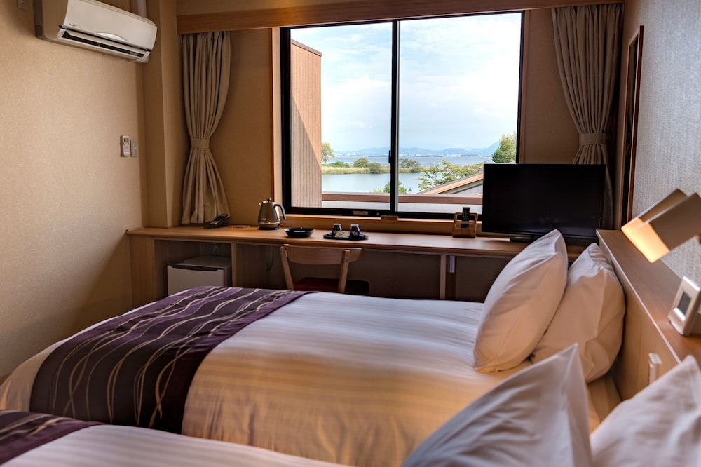 碧の章 スタンダード ツインルーム(禁煙) 部屋からの景観0 | びわこ緑水亭