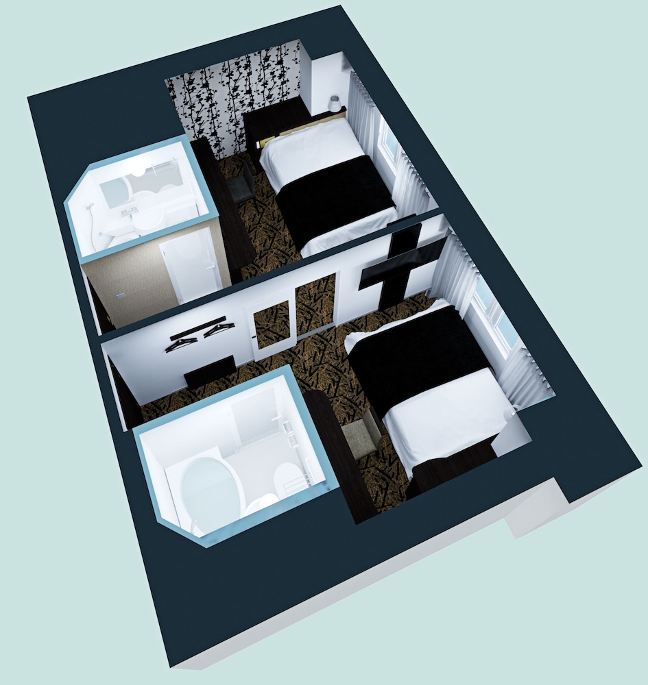 ツインルーム クイーンベッド 2 台 喫煙可 客室1 | アパホテル〈名古屋栄駅前〉EXCELLENT