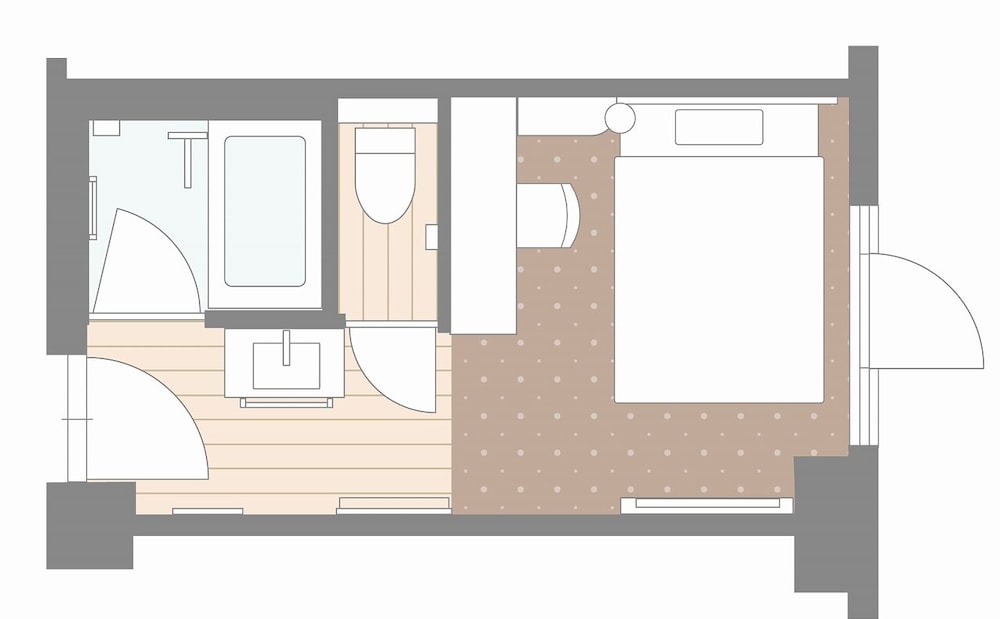 セミダブル 禁煙 客室2 | ホテルボストンプラザ草津