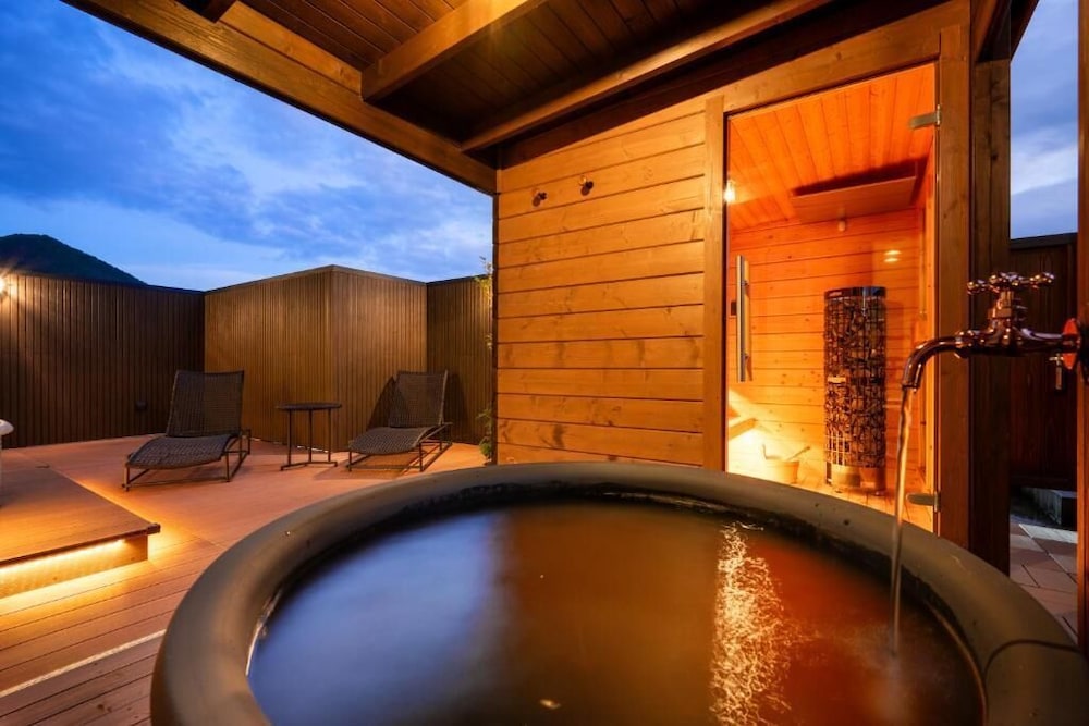 テラス, プライベートサウナ, 露天風呂付和洋室 禁煙 客室3 | 天童温泉 ほほえみの宿 滝の湯