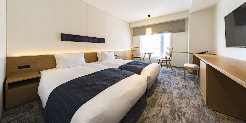 ハリウッド ツインルーム 禁煙 / 洗濯乾燥機付き 客室1 | 東急ステイ飛騨高山 結の湯