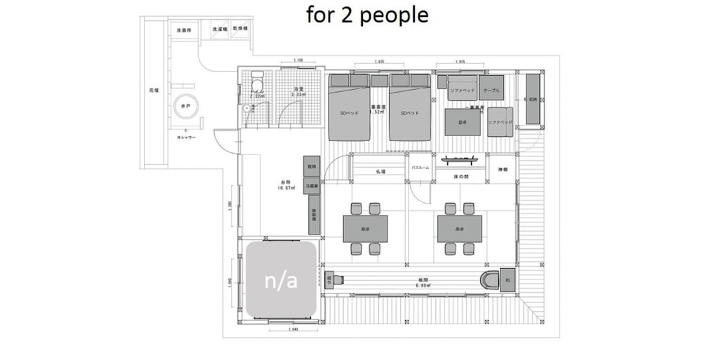 別荘 フロアマップ0 | やんばるライフ ヴィラ #根路銘01