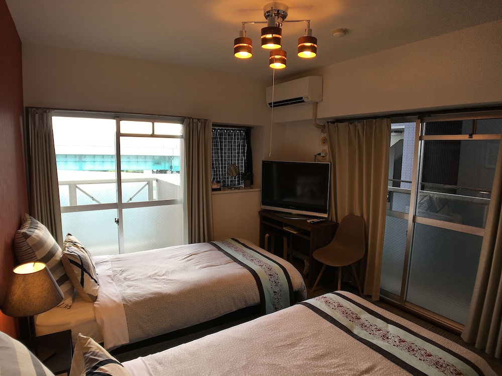 アパートメント シングルベッド 2 台 バルコニー シティビュー (801) 客室2 | COCO Fukuoka Chiyo