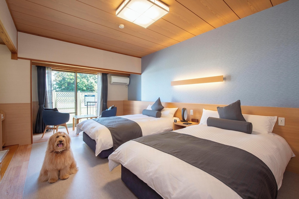 [ドッグラン直結] 和モダンツイン | Wan's Resort 城ヶ崎海岸