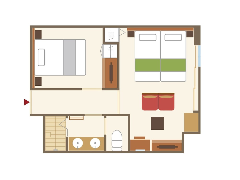本館 和トリプル DX シャワー付 フロアマップ0 | ことひら温泉 御宿 敷島館