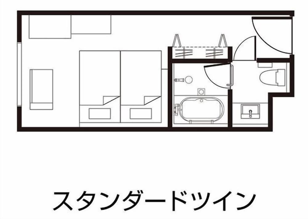 スタンダード ツインルーム 2 ベッドルーム 禁煙 客室1 | ダイワロイネットホテル東京京橋 PREMIER　