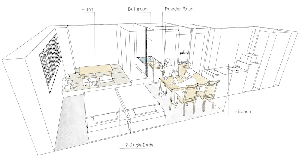 ジャパニーズアパートメント 客室1 | MIMARU東京 新宿WEST