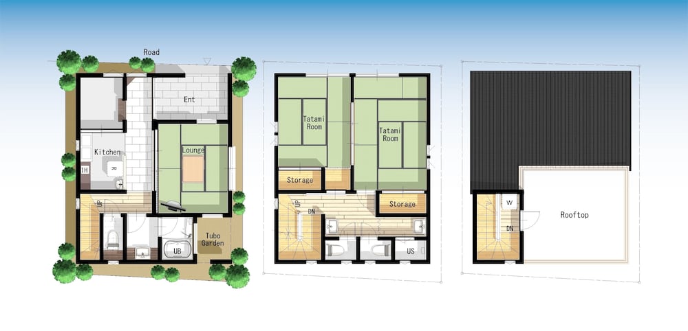 一棟貸し フロアマップ0 | 宿家 浅草本館