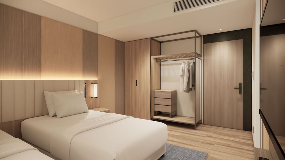 プレミアム ルーム シングルベッド 2 台 バルコニー (Private Hot Spring) 客室2 | ANAホリデイインリゾート信濃大町くろよん by IHG