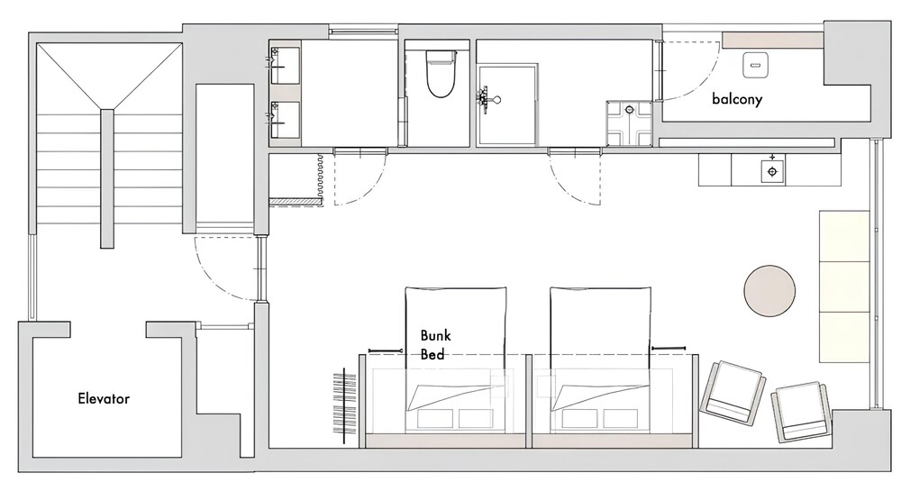 コンフォート スタジオスイート (6F) フロアマップ0 | illi Sun Shimokitazawa