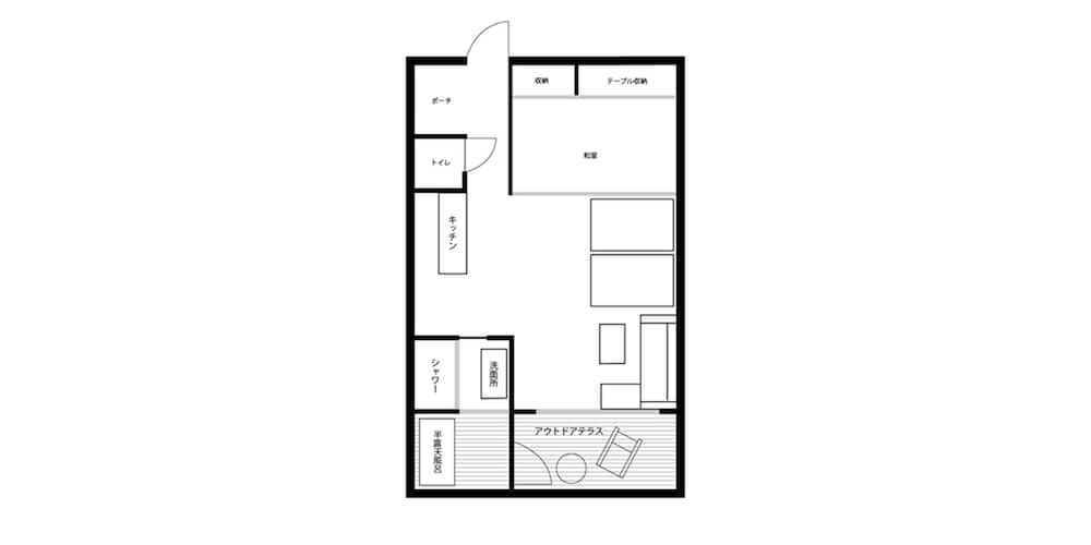[ペット不可]スタンダードルーム フロアマップ0 | Rakuten STAY MOTEL 日光鬼怒川