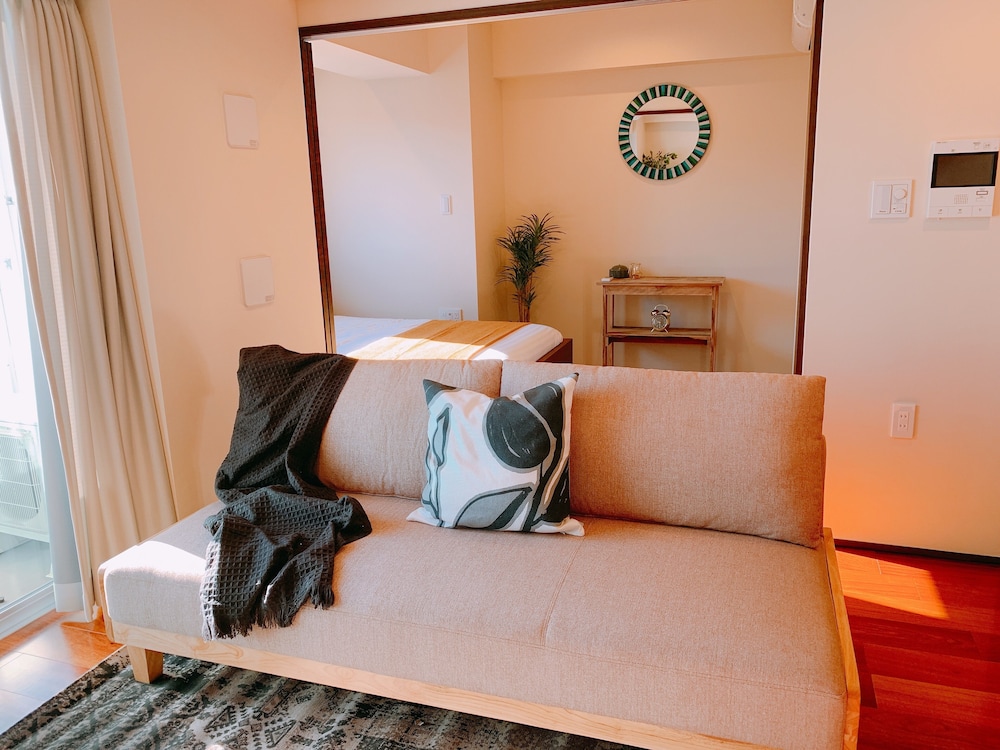 1 ベッドルーム 801 リビング エリア0 | Dash Living Tsukiji