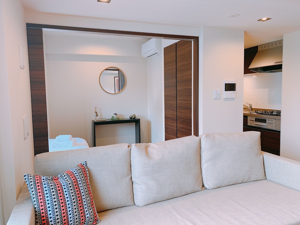 1 ベッドルーム 701 リビング エリア0 | Dash Living Tsukiji