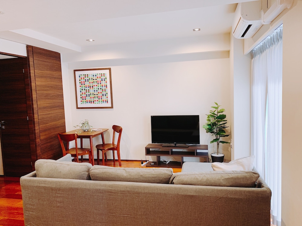 1 ベッドルーム 601 リビング エリア3 | Dash Living Tsukiji