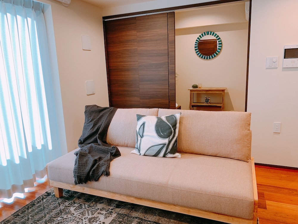 1 ベッドルーム 801 リビング エリア5 | Dash Living Tsukiji