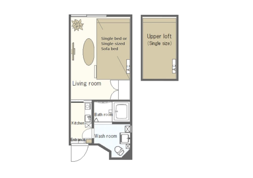 スーペリア トリプルルーム 禁煙 (3F) 客室4 | Laffitte Hirai Condominium Hotel