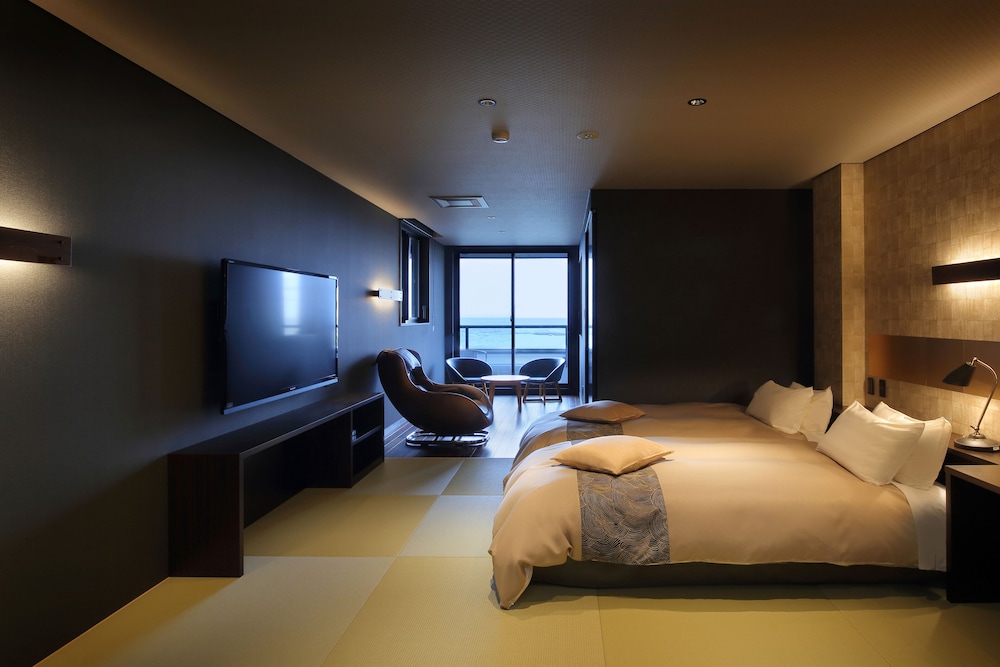 【導夢Dome】温泉・ビューバス付き和洋室 客室2 | 鉄板焼オーベルジュ 別邸夢咲