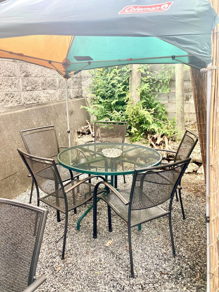 貸別荘「きよみず邸」１階貸切、近隣天然温泉、伊香保・榛名30分、年中BBQ・雨天OK! 最大20名 禁煙 テラス / パティオ11 | きよみず邸