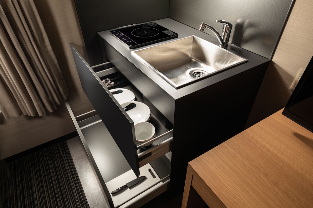 ツインルーム キッチン付 (201) 専用簡易キッチン0 | Connect inn 七条鴨川