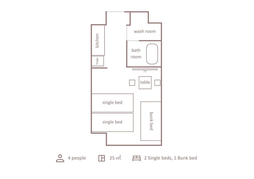 ベーシック ファミリールーム 禁煙 フロアマップ0 | Minn 西葛西