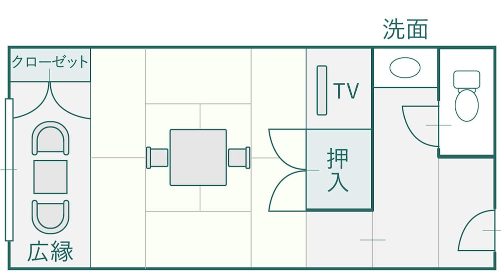 [湖畔側] 和室8畳＋広縁 客室8 | Suzuranso