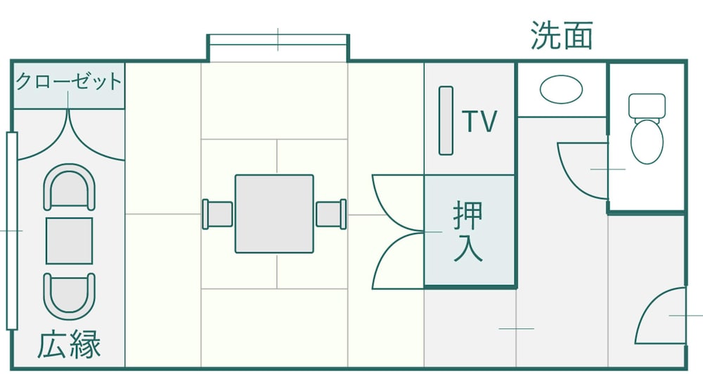 [湖畔側] 和室8畳＋広縁 客室6 | Suzuranso