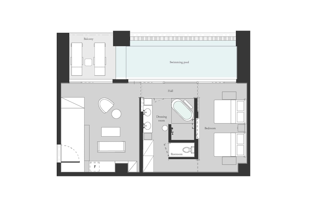 【プライベートプール】 デラックス・スイートルーム 客室5 | UMITO OKINAWA ONNASON