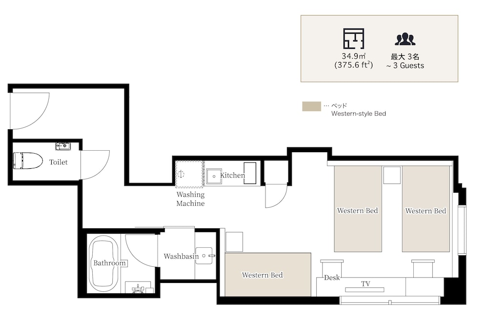 デラックス・スイート (トリプル) 客室5 | ザ町家エビスヤ