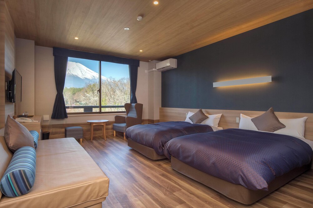 [富士山ビュー]スタンダードツイン(シャワーブース付) 禁煙 | わんわんパラダイス プレミア 山中湖