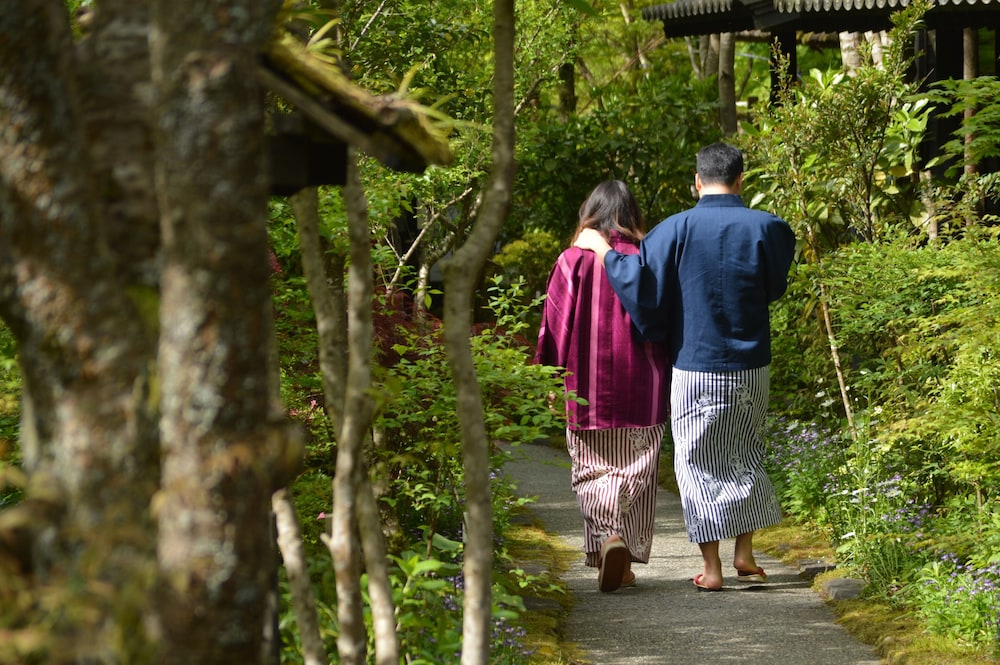 別館 和室10畳 (テラス付き) 部屋からの景観2 | 黒川温泉 奥の湯