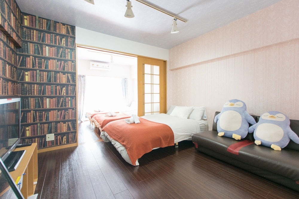 渋谷駅 近く 禁煙ルーム 06 リビング エリア0 | Apartment near Shibuya Station 06